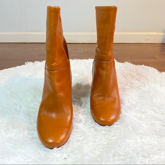 Marc Jacobs Tan Leather Ankle Boots Size 37 - Picture 5 of 8